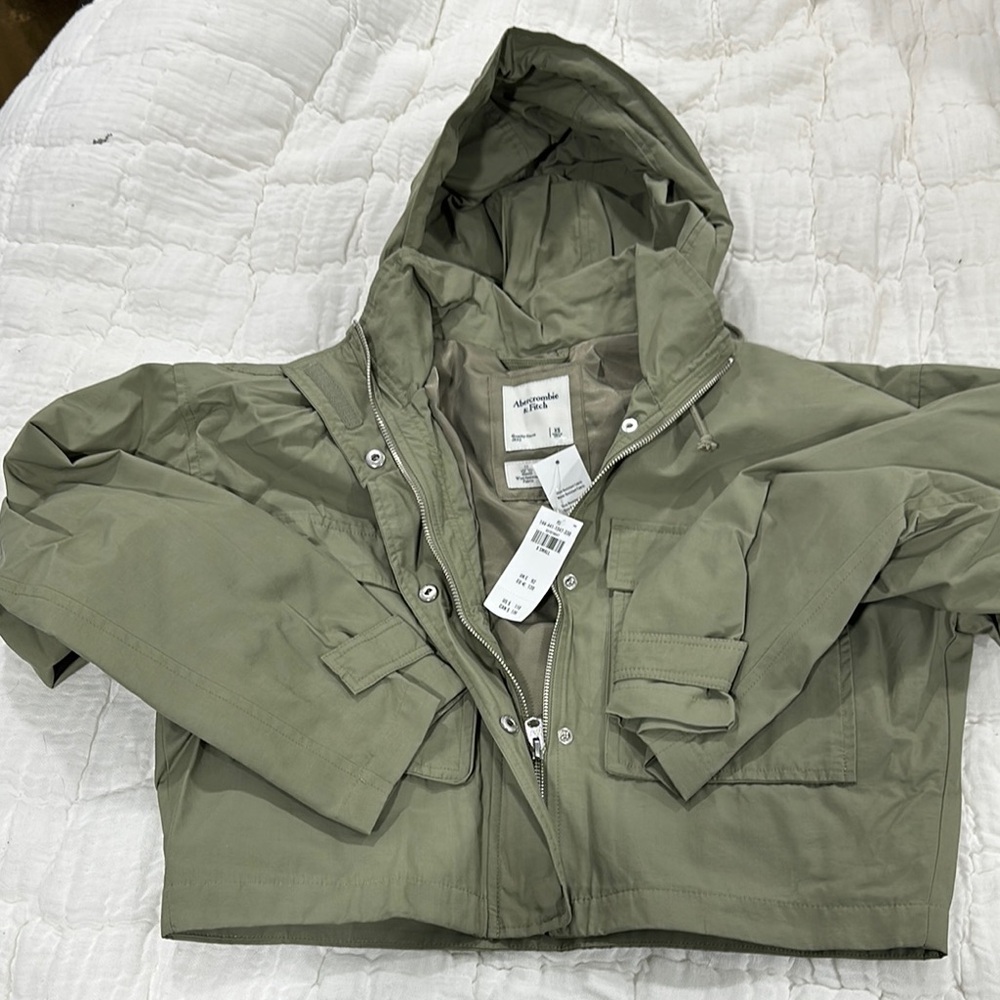Abercrombie Olive Green Hooded Jacket